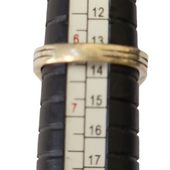 Vintage Ring - Sterling Silver Concentric Circles Boho Chic, Size 6.25 - Picture 8 of 9